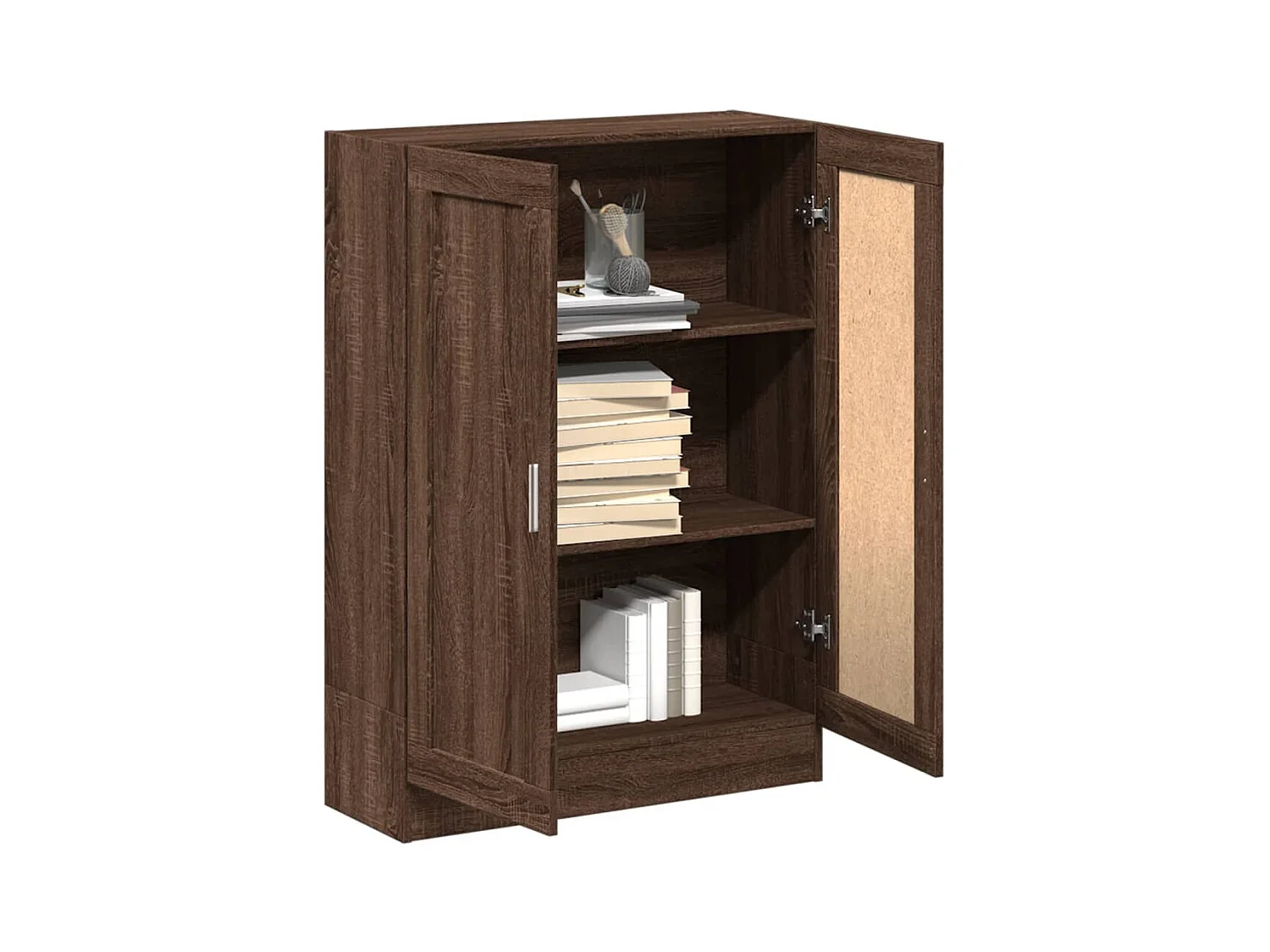 Krimpen aan den IJssel  Bibliothèque chêne marron 82,5x30,5x115 cm bois d'ingénierie