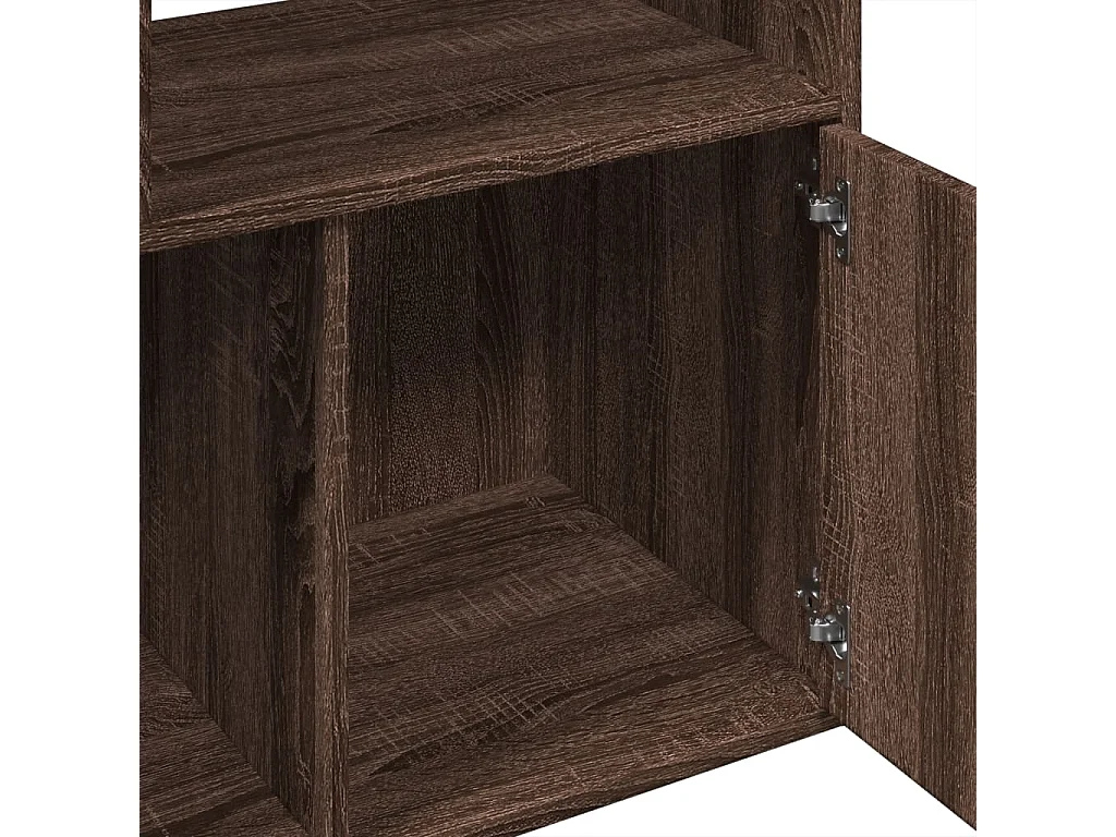 Allentown  Bibliothèque chêne marron 70x36x189 cm bois d'ingénierie