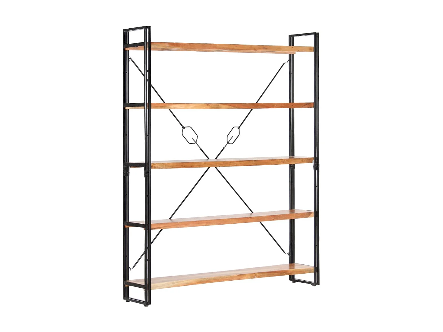 Yoan  Bibliothèque à 5 niveaux 140x30x180 cm Bois d'acacia solide