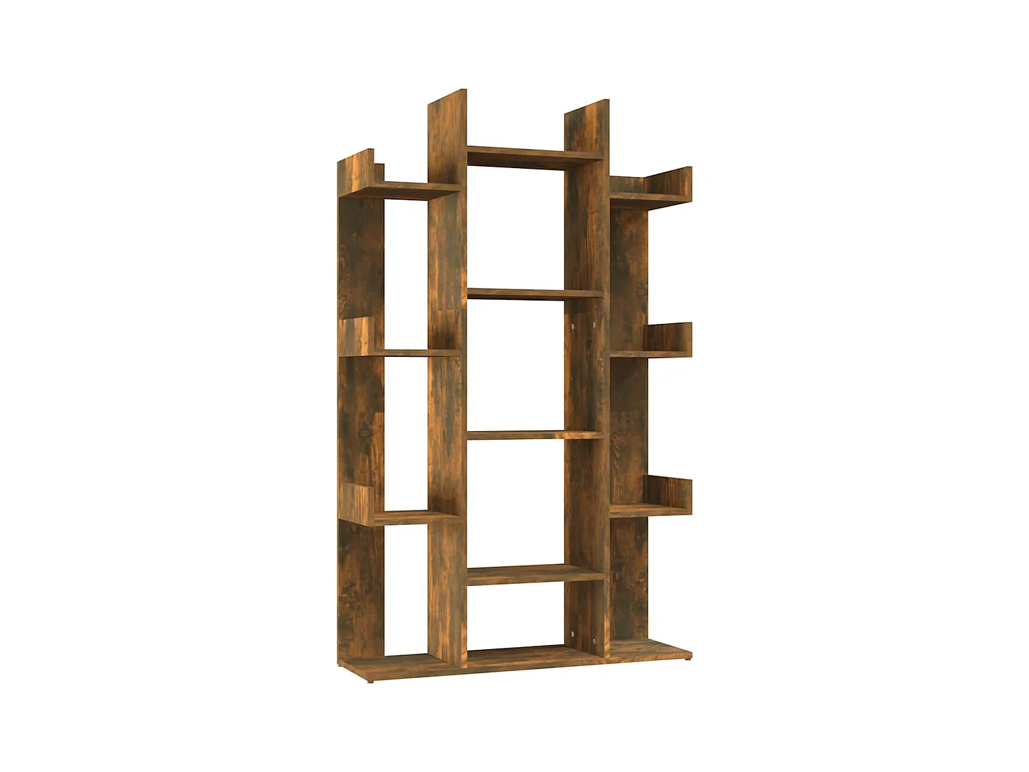 Candler  Bibliothèque Chêne fumé 86x25,5x140 cm Bois d'ingénierie