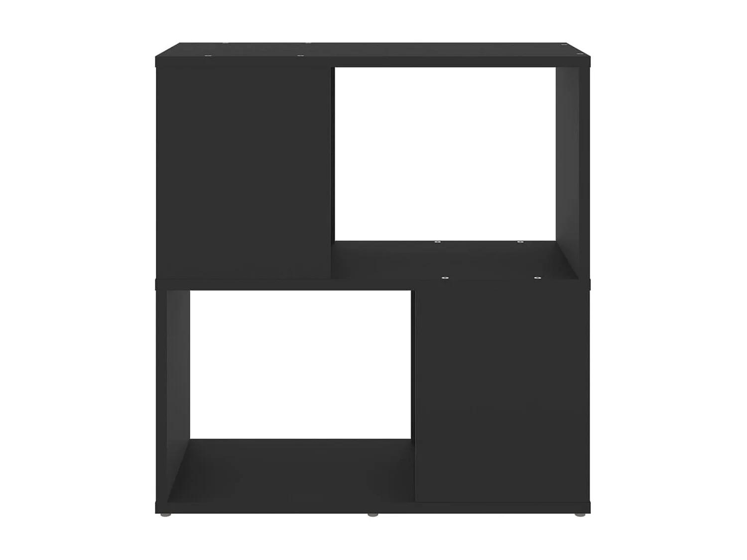 Norman  Bibliothèque Noir 60x24x63 cm Bois d'ingénierie