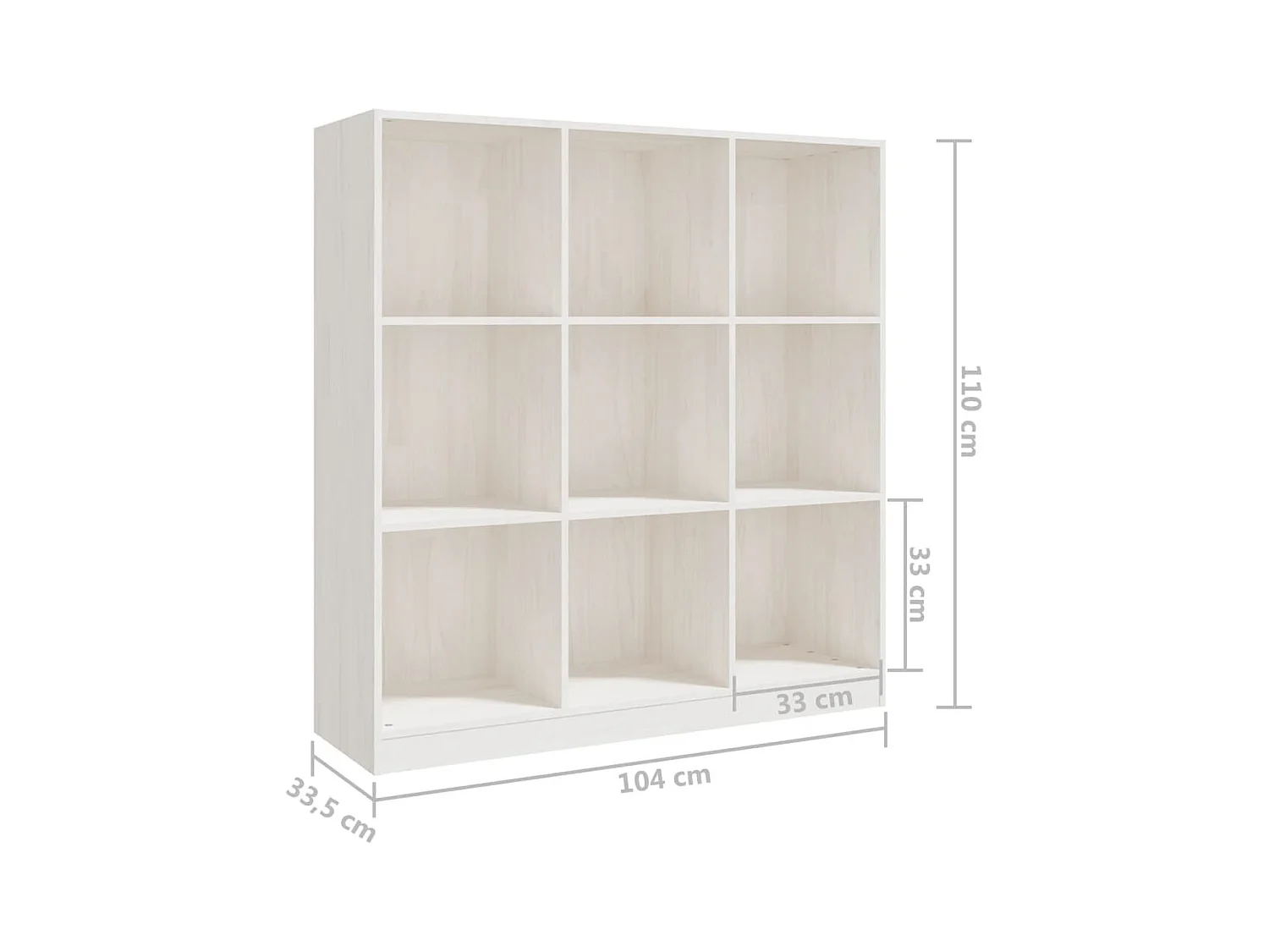 Wake Village  Bibliothèque/Séparateur de pièce 104x33,5x110 cm pin massif