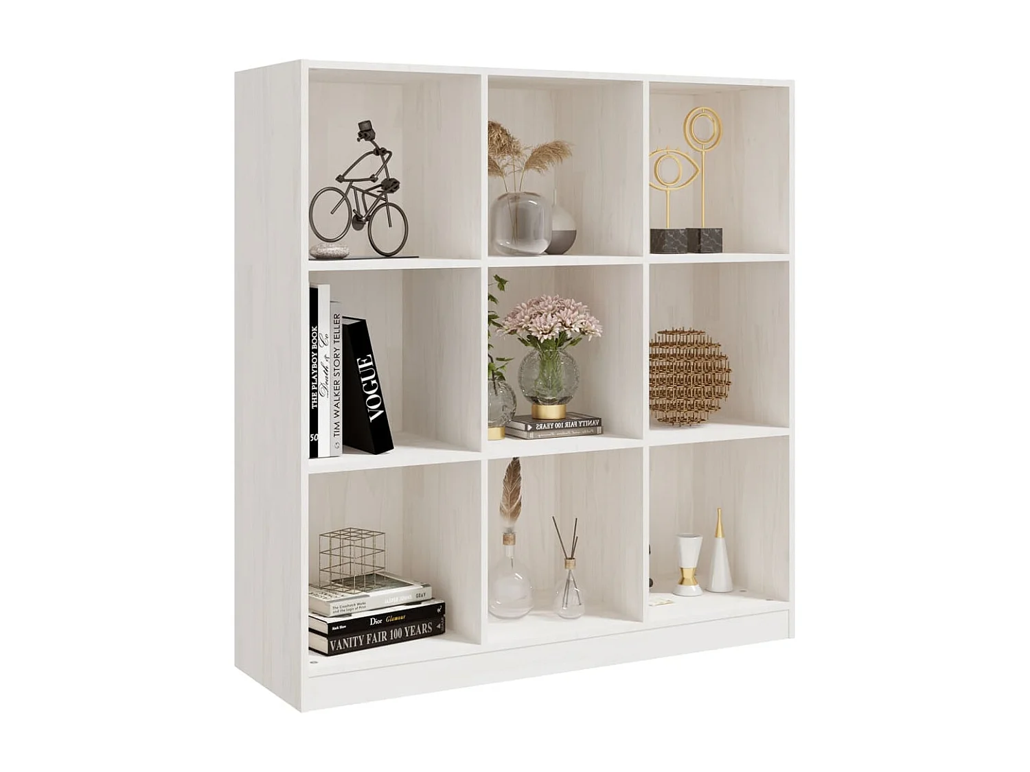 Wake Village  Bibliothèque/Séparateur de pièce 104x33,5x110 cm pin massif