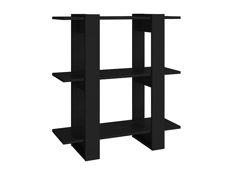 Milou  Bibliothèque/Séparateur de pièce Noir 80x30x123,5 cm