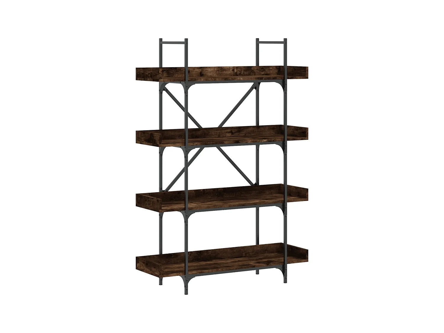 Vero Beach  Bibliothèque à 4 niveaux chêne fumé 100x33x145,5 cm