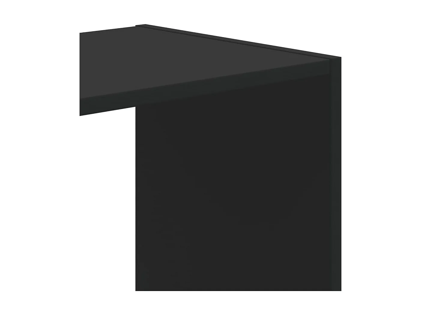 Zico  Bibliothèque noir 68,5x32x75 cm bois d'ingénierie