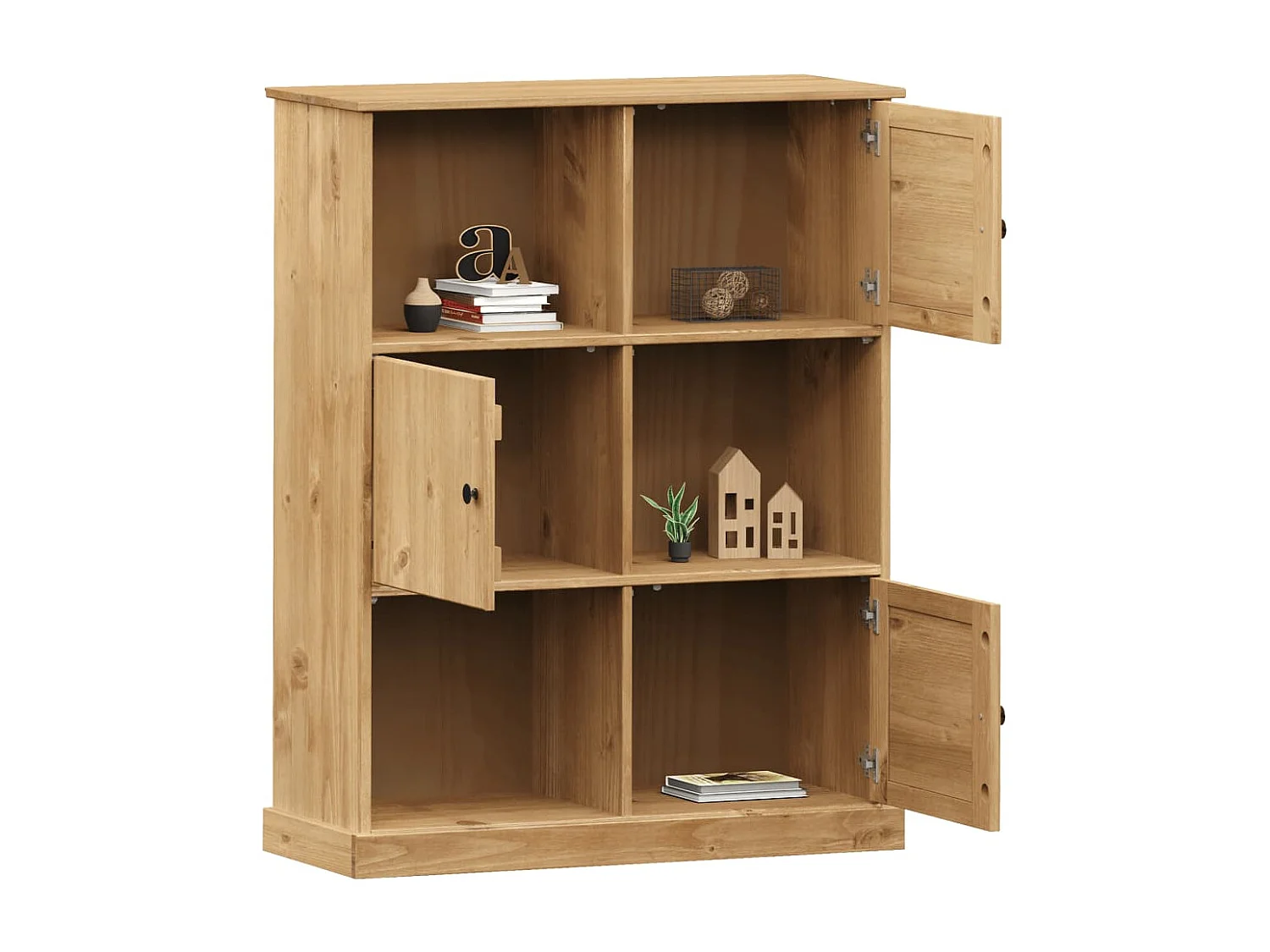 Prolenta Premium -  Librería VIGO madera maciza de pino 90x35x114,5 cm