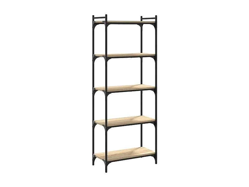 Lars  Bibliothèque à 5 niveaux chêne sonoma 60x30x154 cm