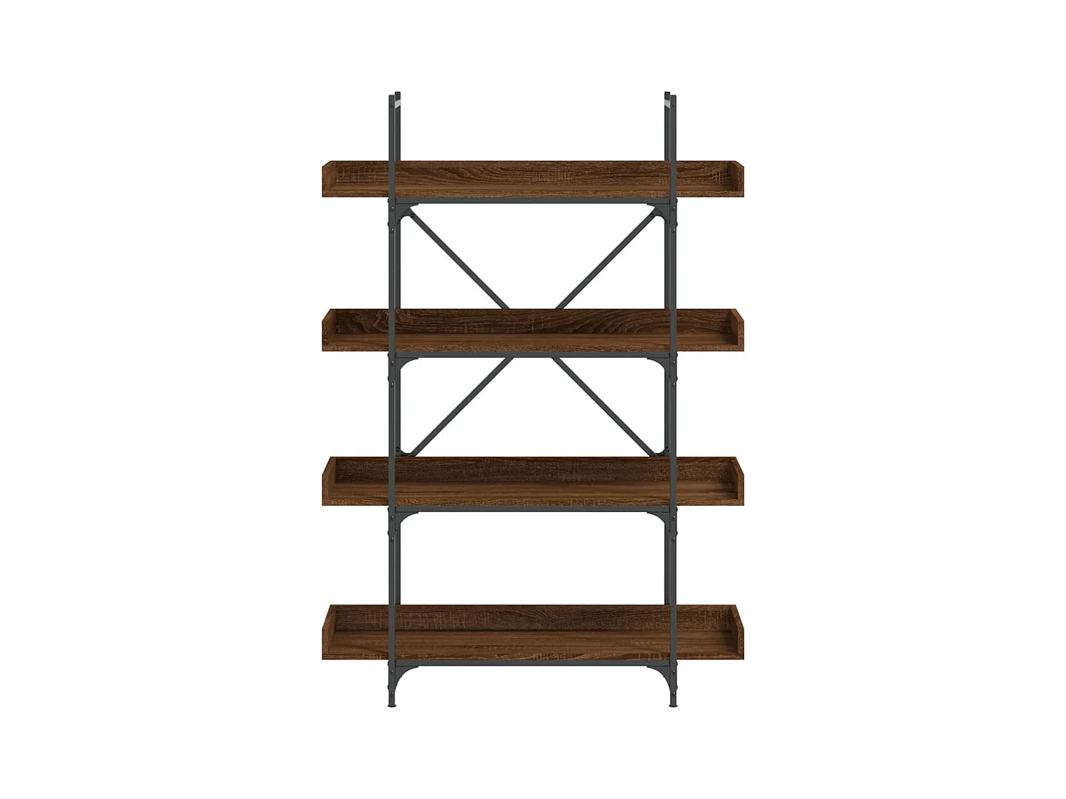 Vero Beach  Bibliothèque 4 niveaux chêne marron 100x33x145,5 cm