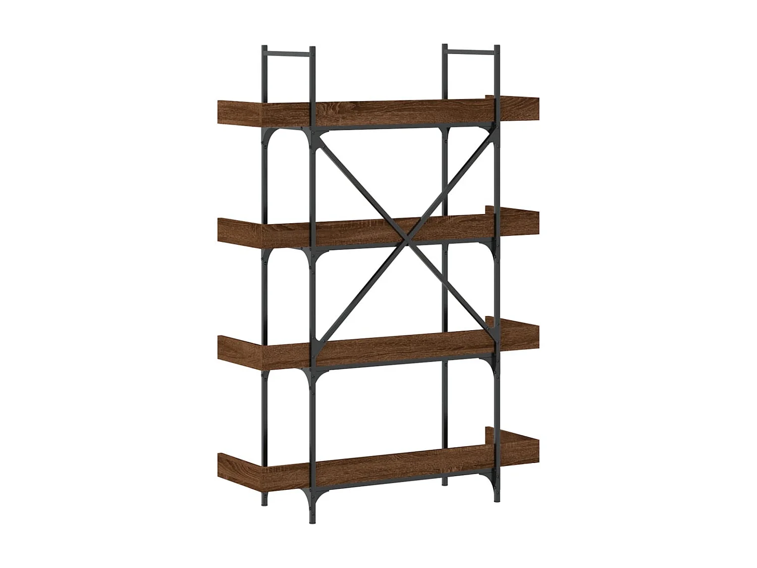 Vero Beach  Bibliothèque 4 niveaux chêne marron 100x33x145,5 cm