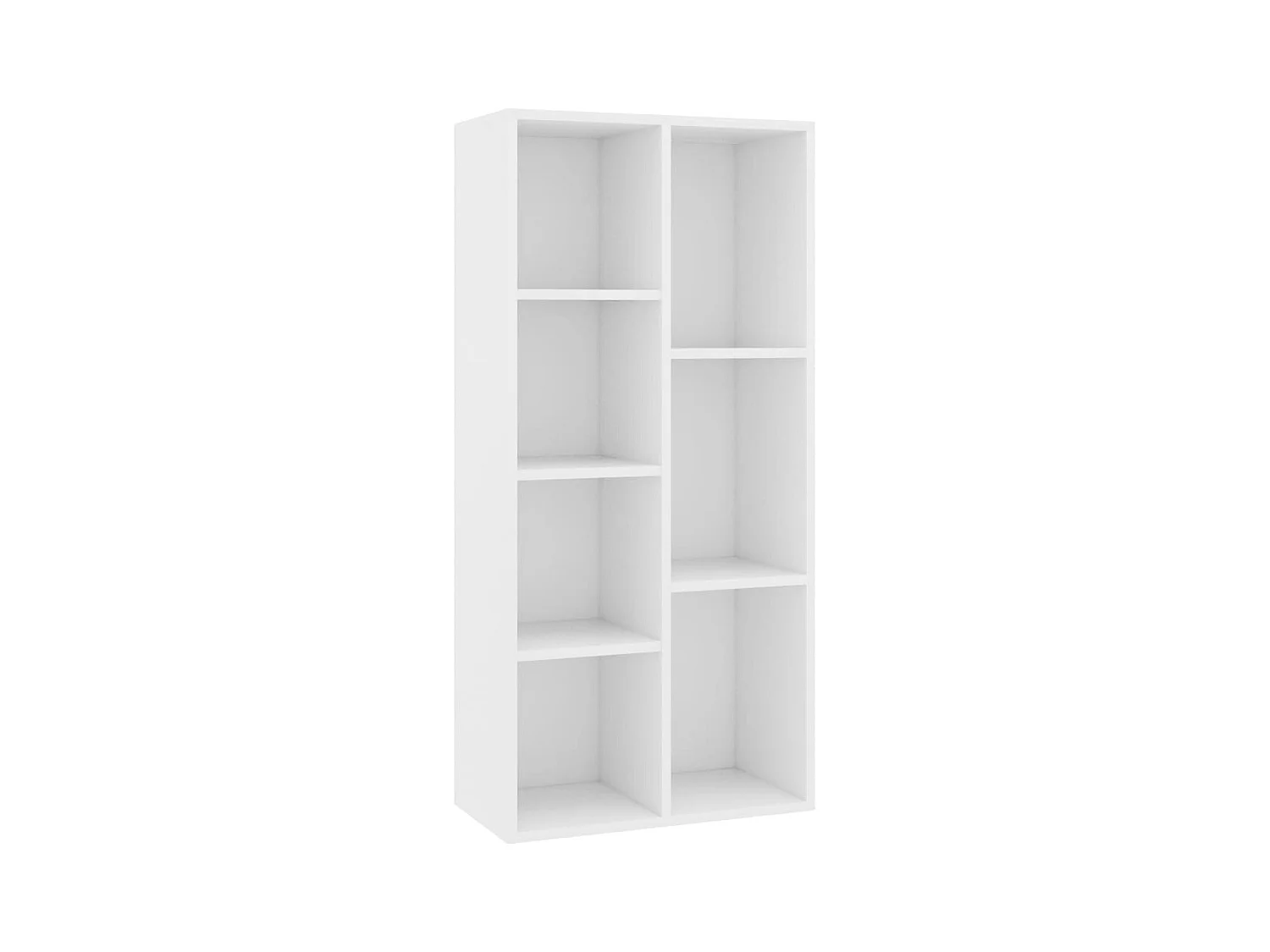 Puurs  Bibliothèque Blanc 50x25x106 cm Bois d'ingénierie