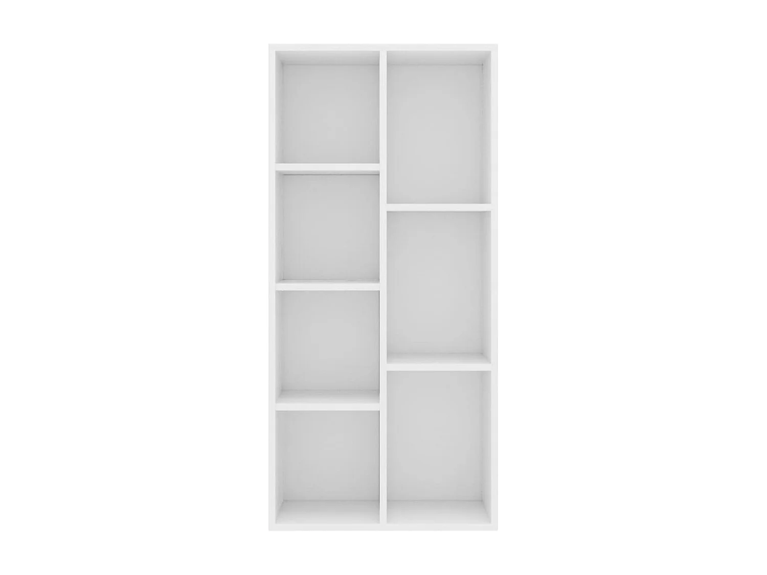 Puurs  Bibliothèque Blanc 50x25x106 cm Bois d'ingénierie