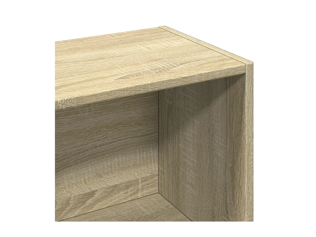 York  Bibliothèque chêne sonoma 57x28,5x107,5 cm bois d'ingénierie