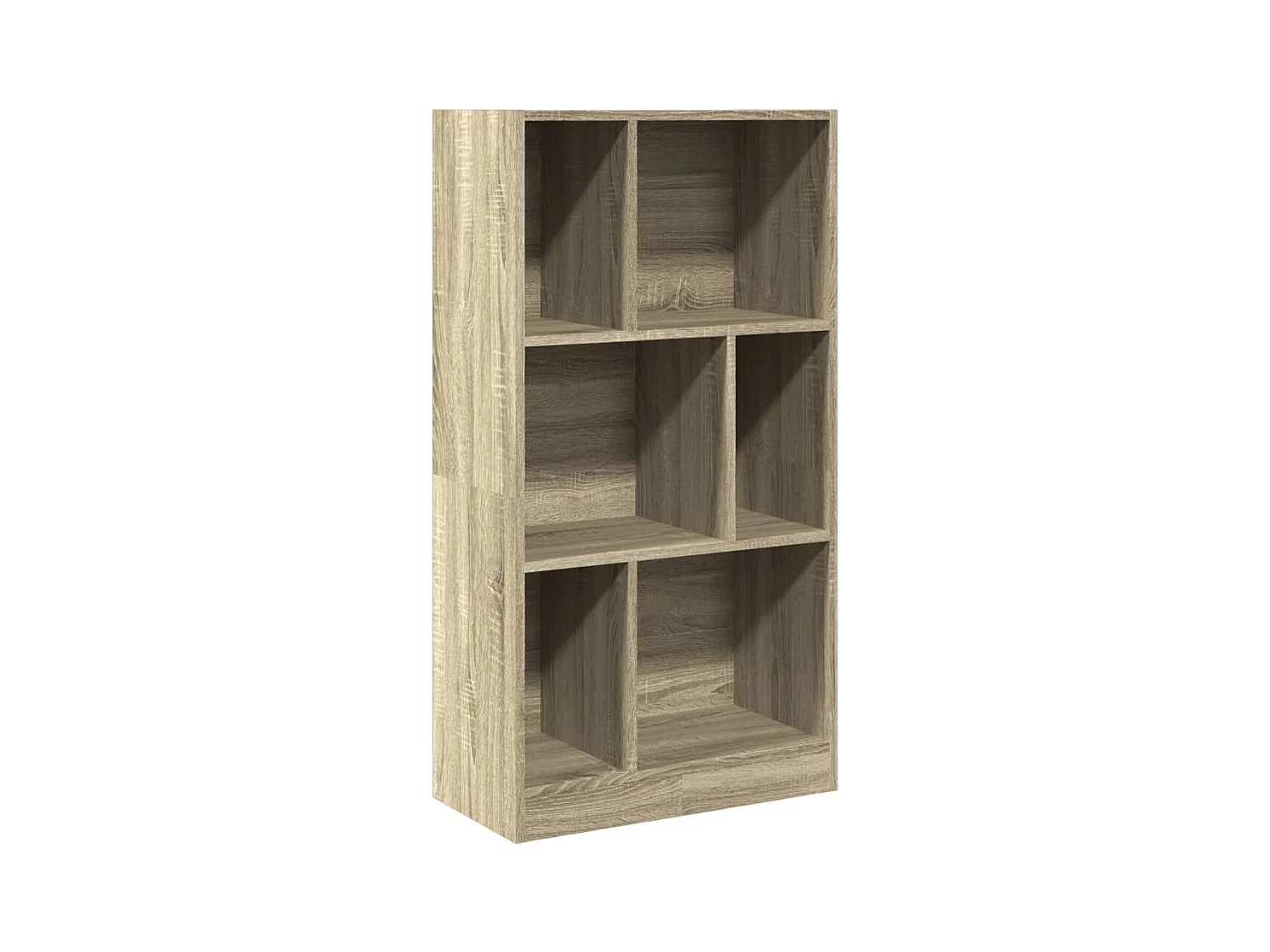 York  Estantería madera de ingeniería roble Sonoma 57x28,5x107,5 cm