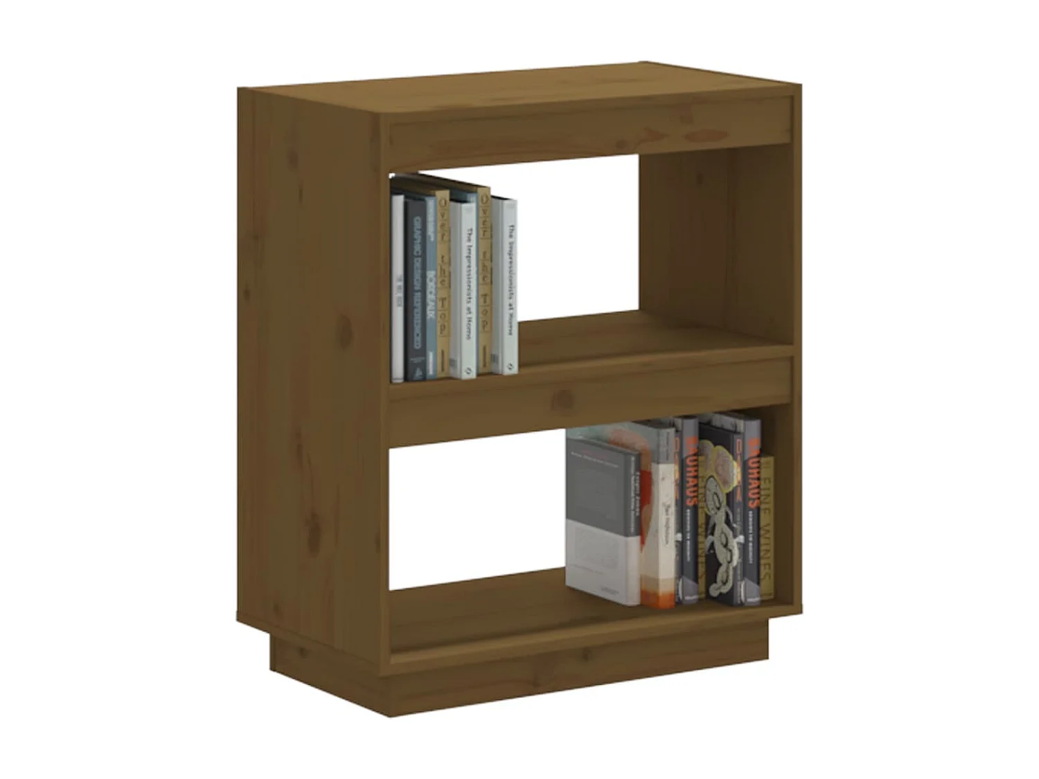 Alisha  Bibliothèque Marron miel 60x35x71 cm Bois de pin massif