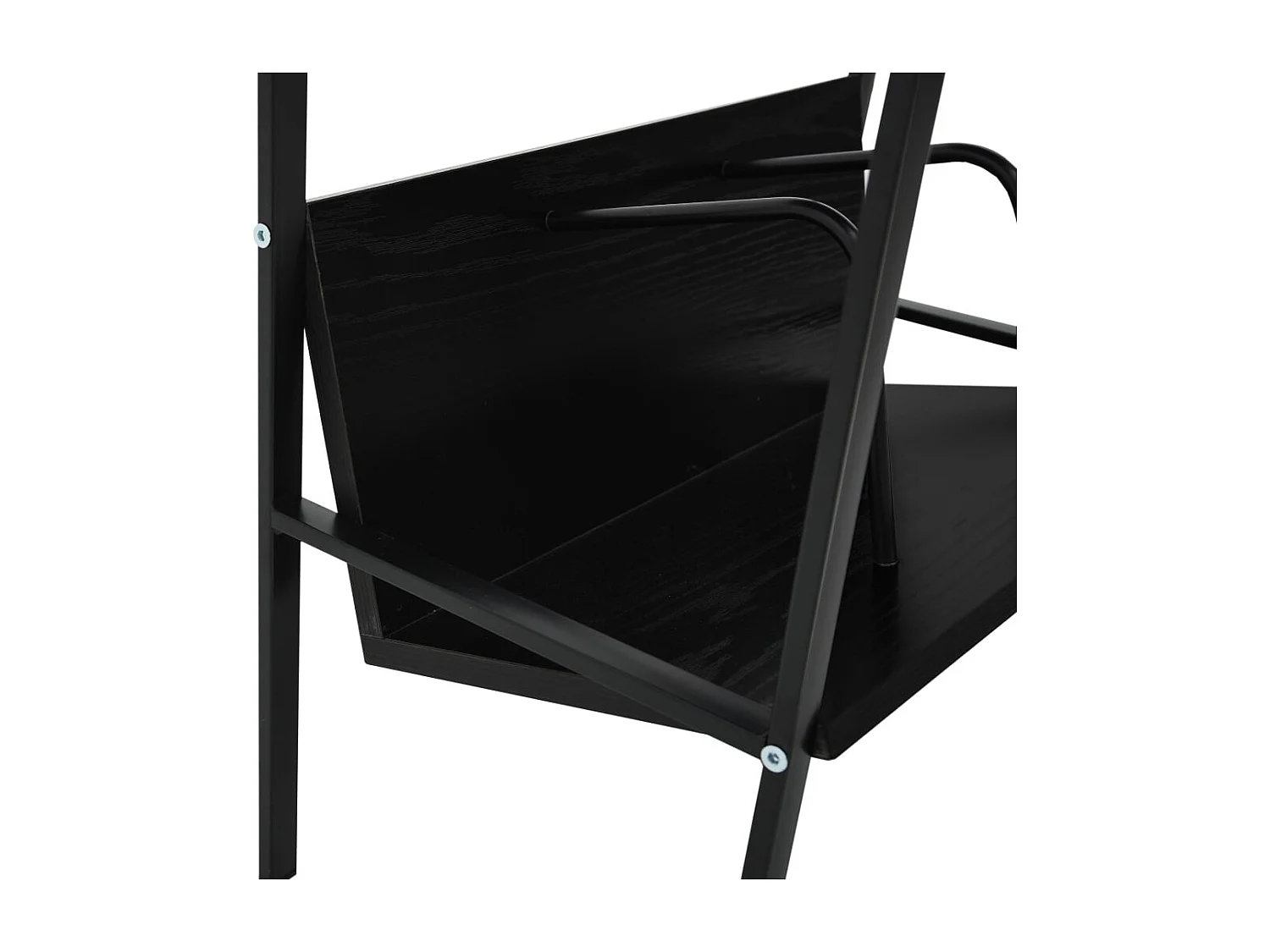 Centre Hall  Estantería de 2 niveles madera de ingeniería negro 52x28x59 cm