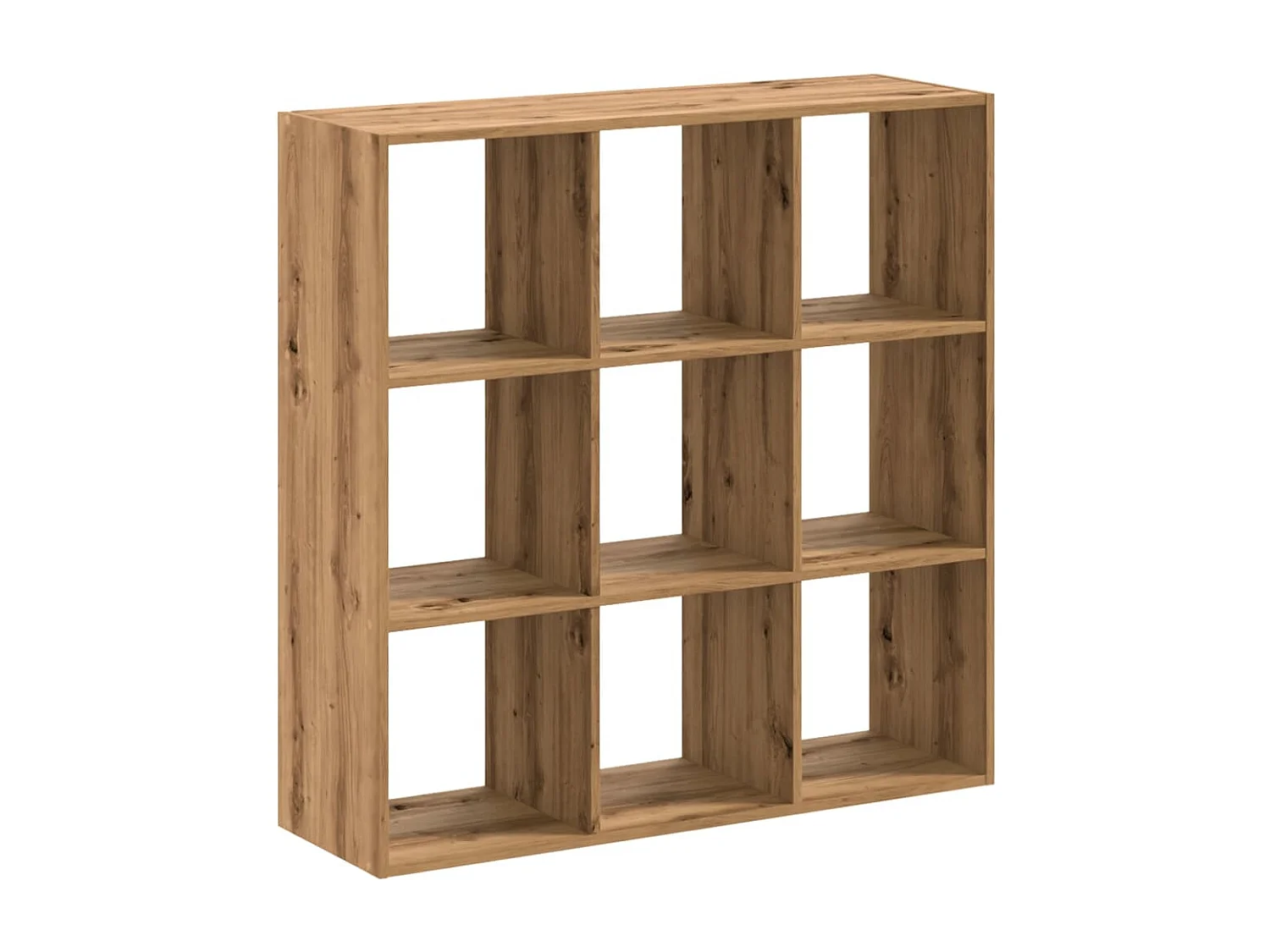 Digna  Bibliothèque chêne artisanal 102x32x102 cm bois d'ingénierie