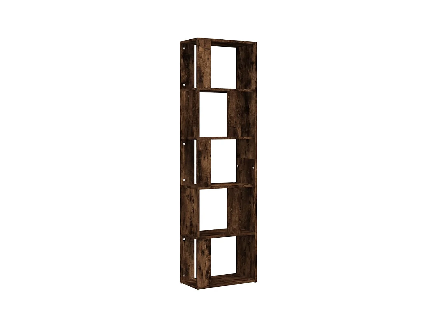 Niels  Bibliothèque Chêne fumé 45x24x160 cm Bois d'ingénierie