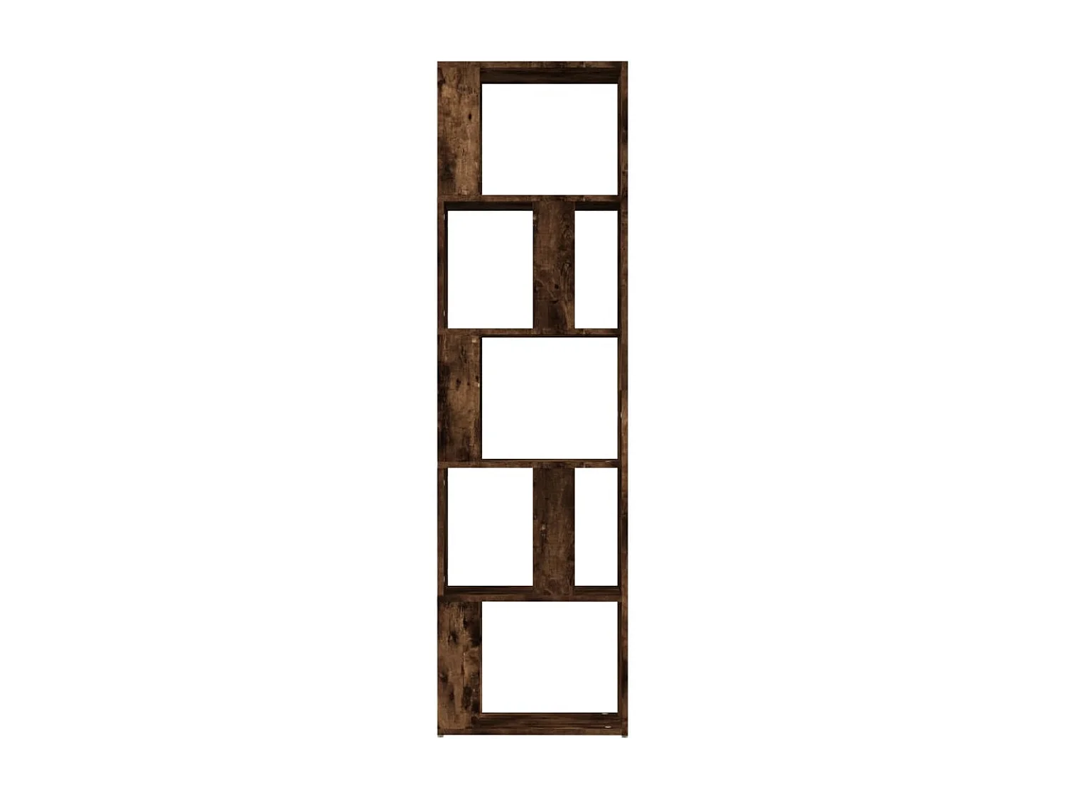 Niels  Bibliothèque Chêne fumé 45x24x160 cm Bois d'ingénierie