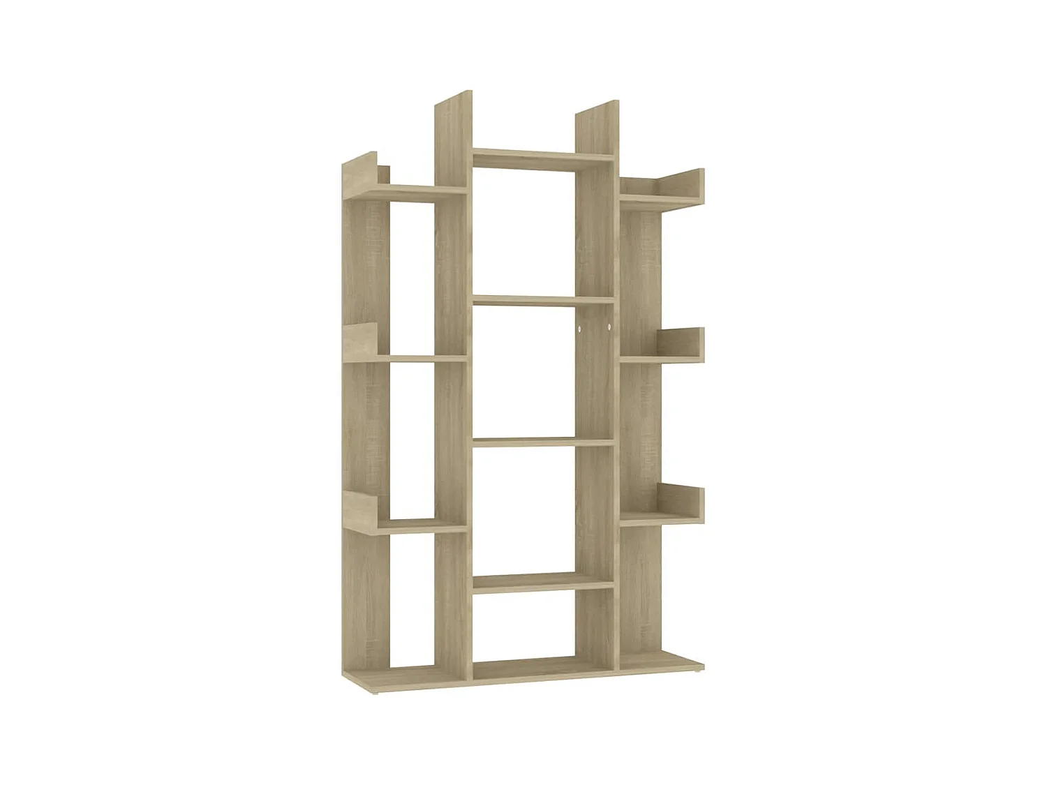 Candler  Estantería de madera de ingeniería roble Sonoma 86x25,5x140 cm