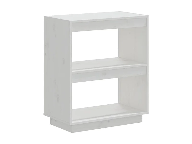 Alisha  Bibliothèque Blanc 60x35x71 cm Bois de pin massif