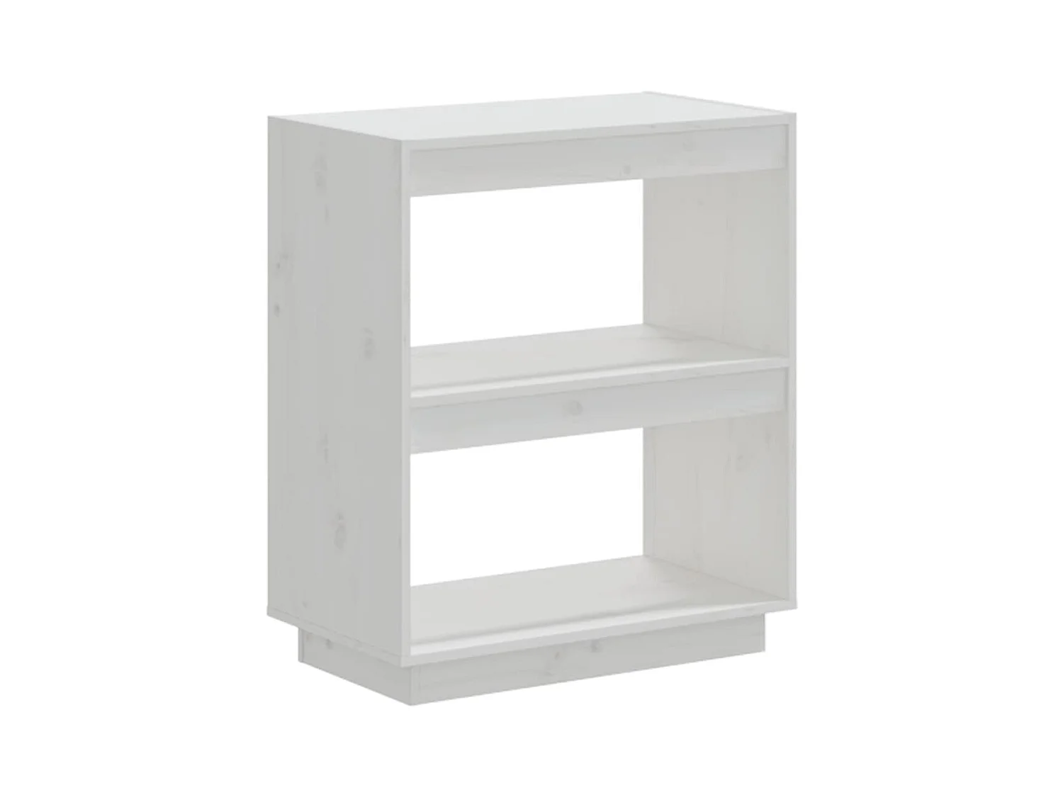 Alisha  Bibliothèque Blanc 60x35x71 cm Bois de pin massif