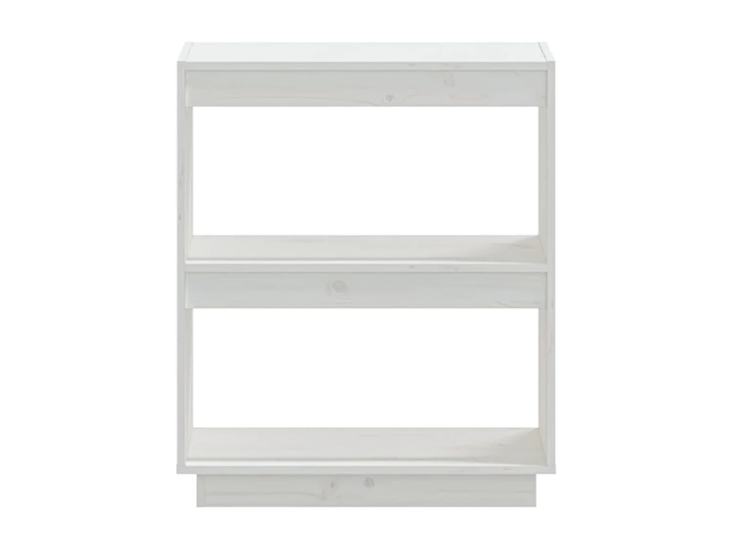 Alisha  Bibliothèque Blanc 60x35x71 cm Bois de pin massif