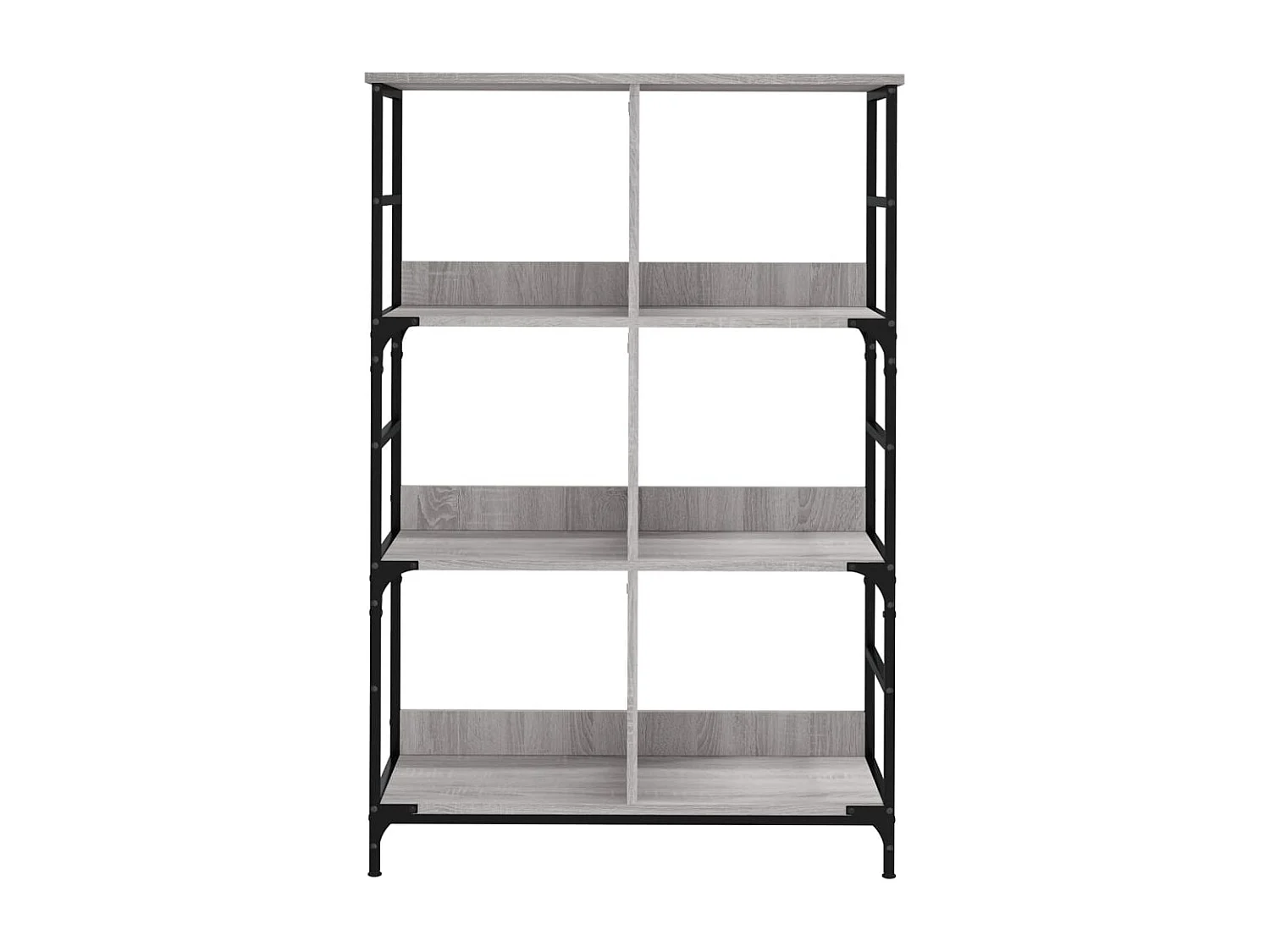 Keith  Bibliothèque sonoma gris 78,5x33x117,5 cm bois d'ingénierie