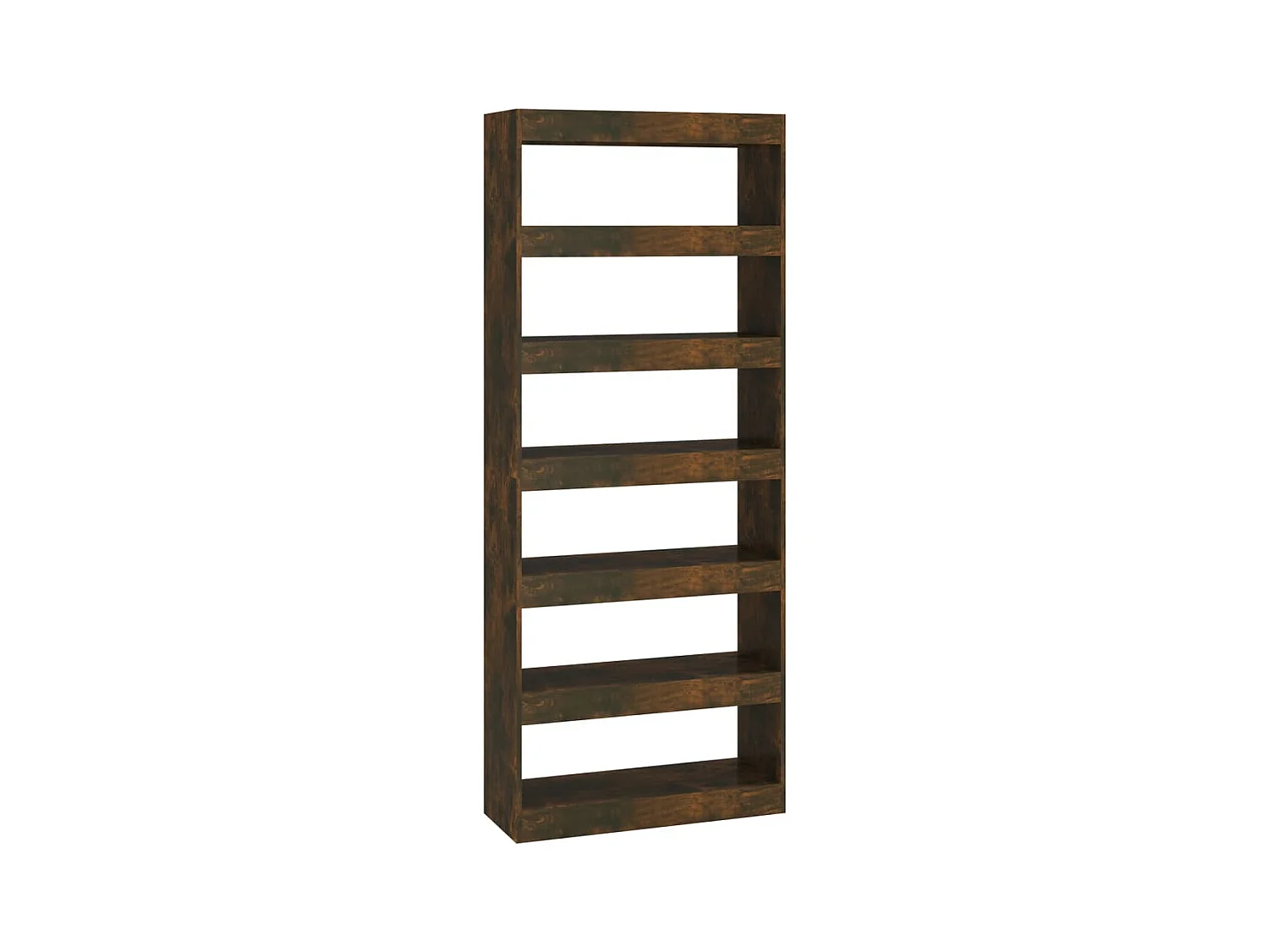 Jakob  Estantería/divisor madera ingeniería roble ahumado 80x30x198 cm
