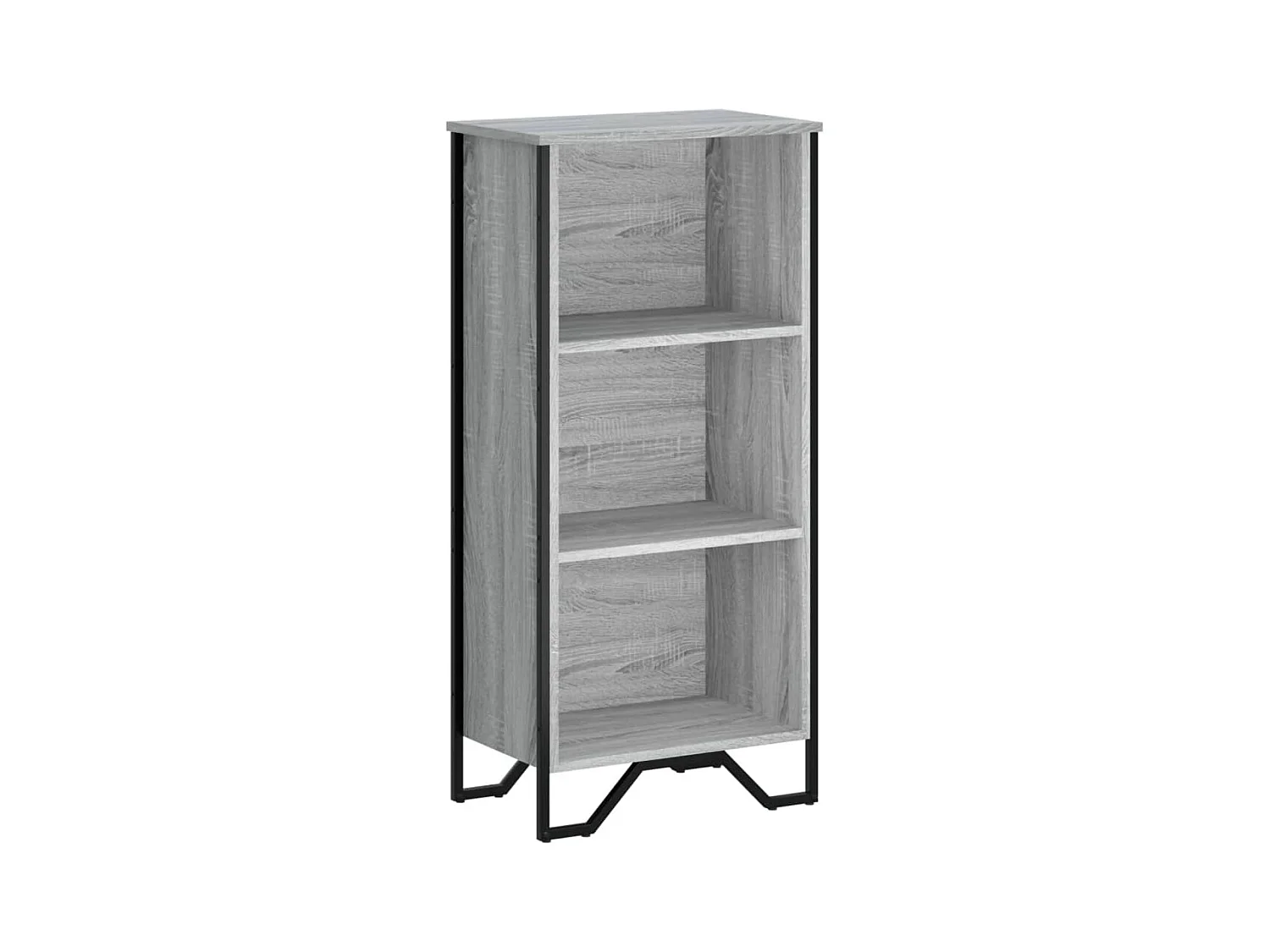 Olga  Bibliothèque sonoma gris 50x31x106 cm bois d'ingénierie