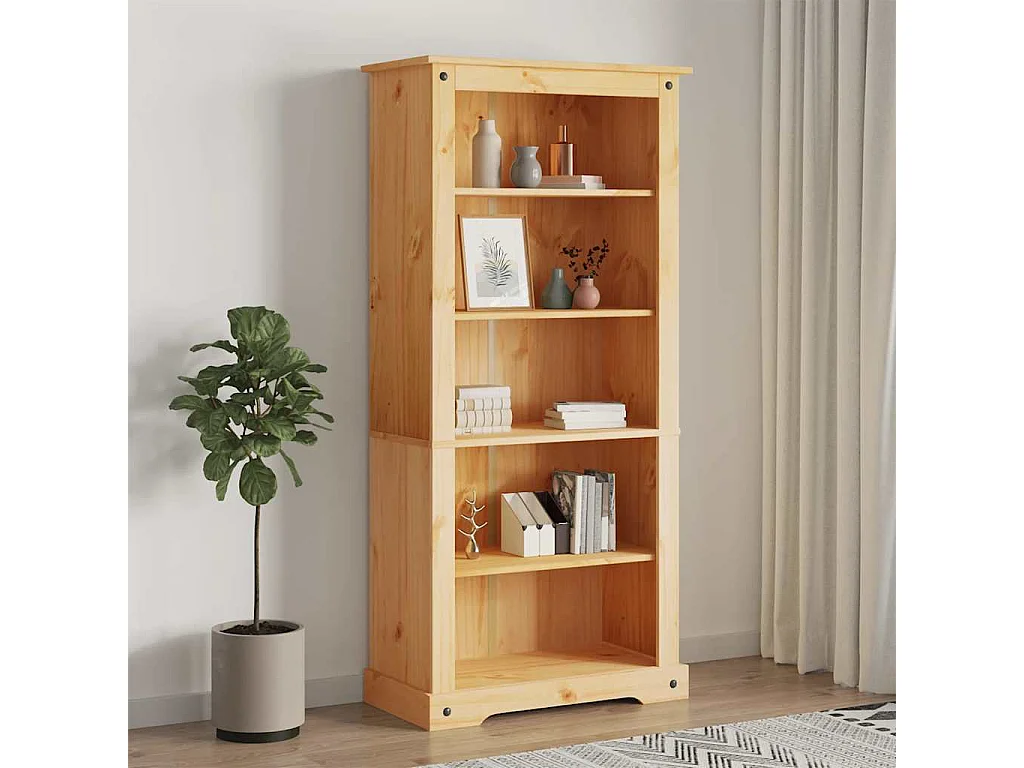 Grytaldr  Boekenkast met 5 planken Corona-stijl 80x40x170 cm grenenhout