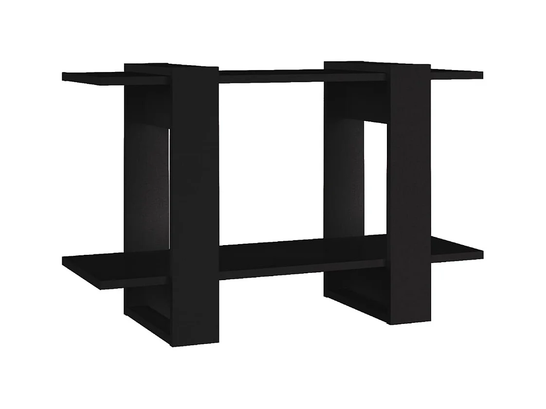 Wylorn  Bibliothèque/Séparateur de pièce Noir 80x30x51 cm