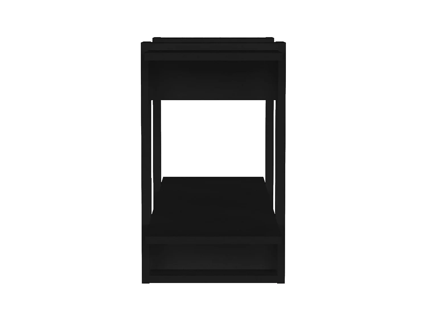 Wylorn  Bibliothèque/Séparateur de pièce Noir 80x30x51 cm