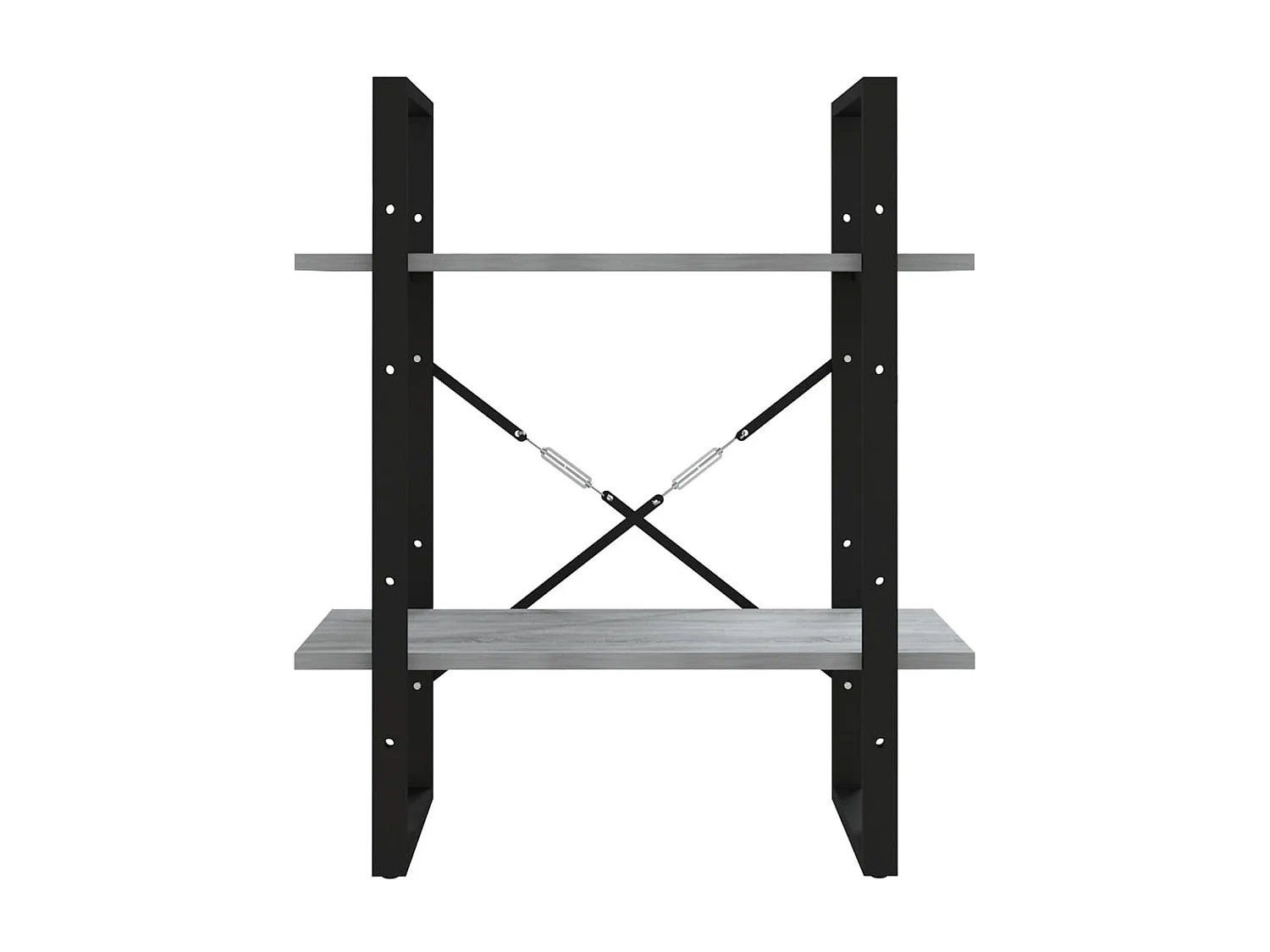 Roermond  Boekenkast 60x30x70 cm bewerkt hout grijs sonoma eikenkleurig