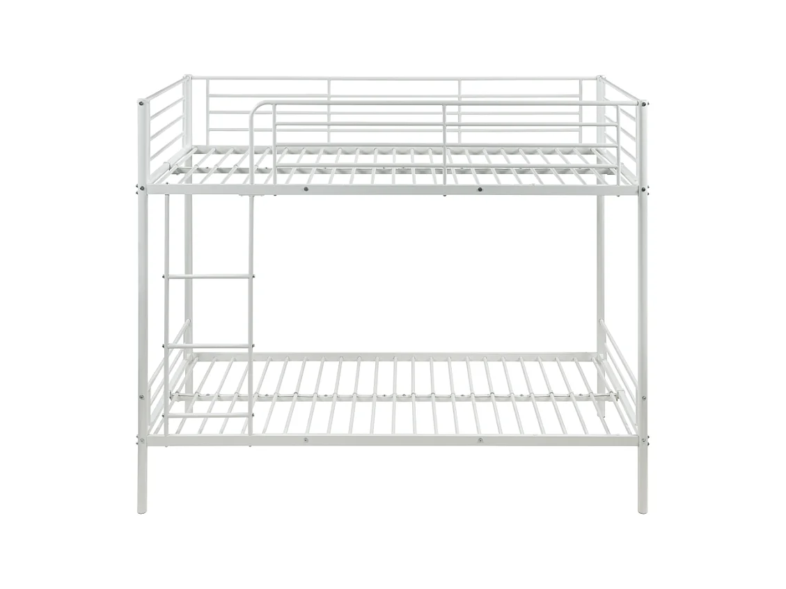 Lits superposés 2 x 90 x 190 cm avec lit d'appoint - Blanc - DUOTIS