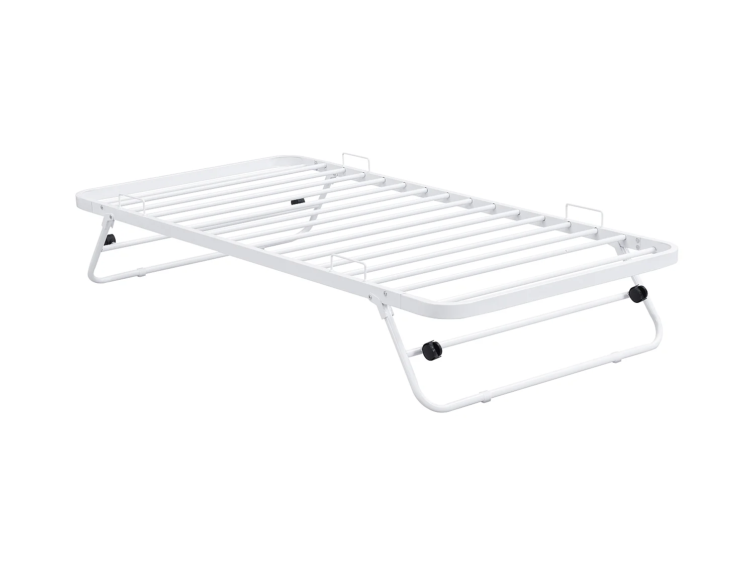 Lits superposés 2 x 90 x 190 cm avec lit d'appoint - Blanc - DUOTIS