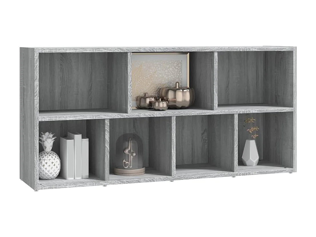 Puurs  Armoire à livres Sonoma gris 50x25x106 cm