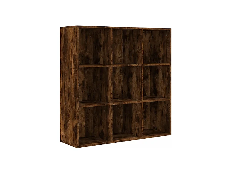 Wakarusa  Armoire à livres chêne fumé 98x29x97,5 cm