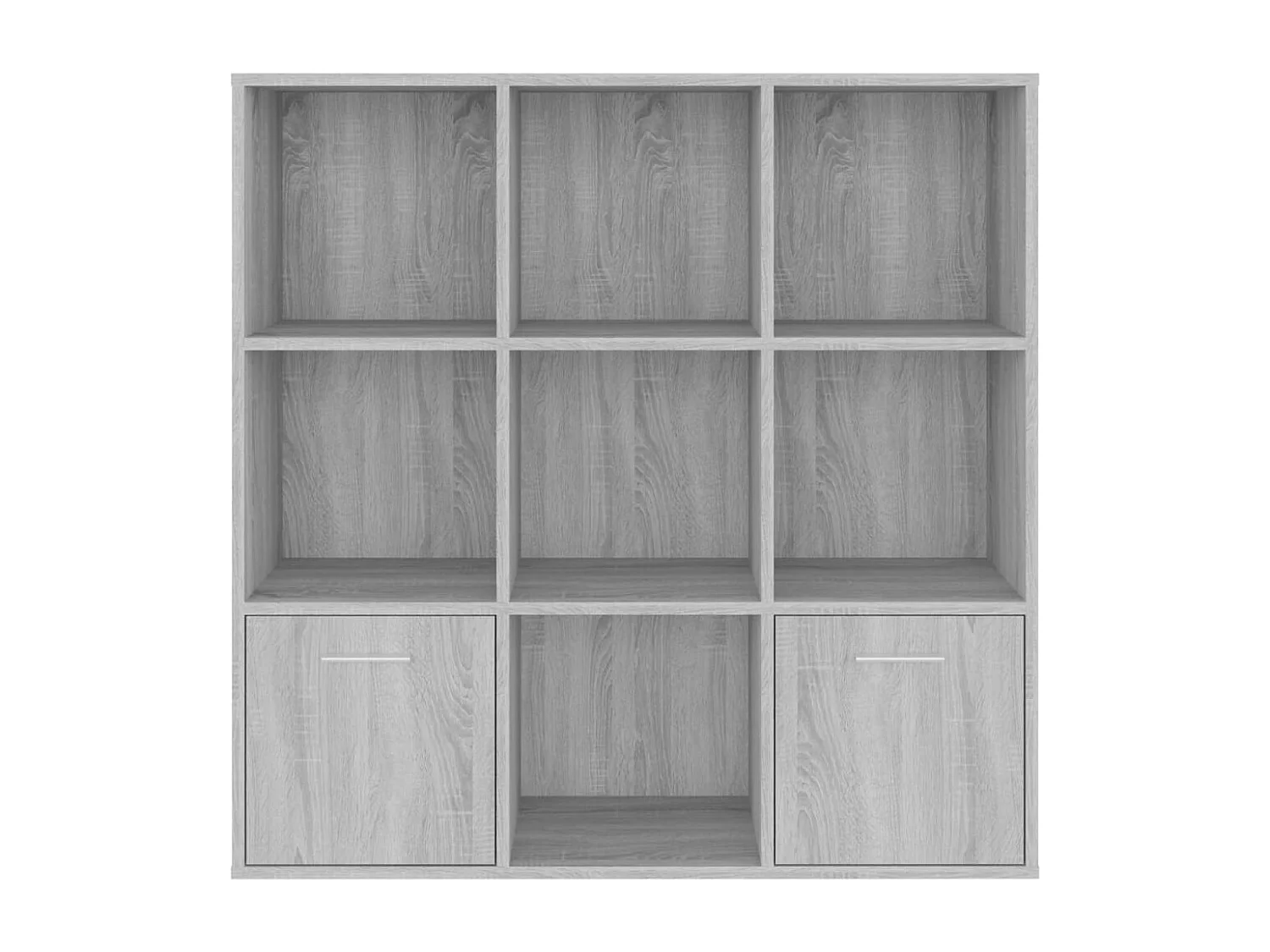 Clonakenny  Boekenkast 98x30x98 cm grijs sonoma eikenkleurig