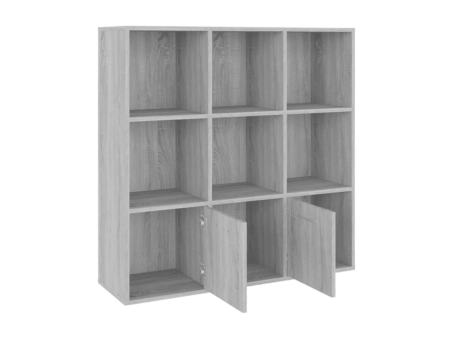 Clonakenny  Boekenkast 98x30x98 cm grijs sonoma eikenkleurig