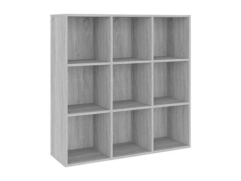 Wakarusa  Boekenkast 98x29x97,5 cm grijs sonoma eikenkleurig