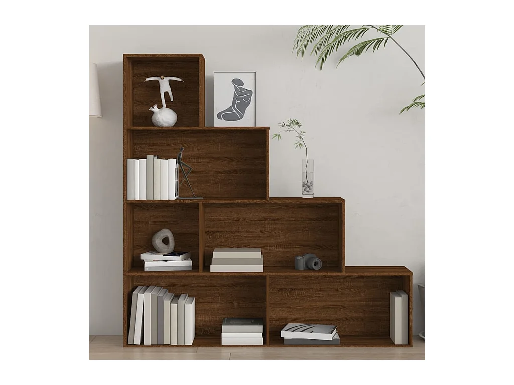 Choctaw  Armoire à livres Chêne marron 155x24x160 cm