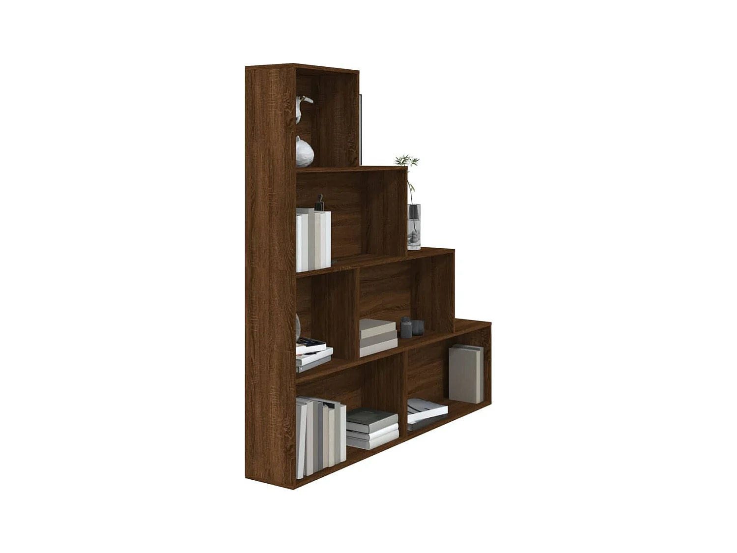 Choctaw  Armoire à livres Chêne marron 155x24x160 cm