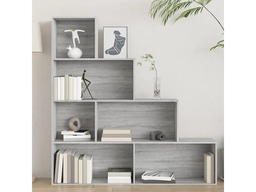 Choctaw  Armoire à livres Sonoma gris 155x24x160 cm