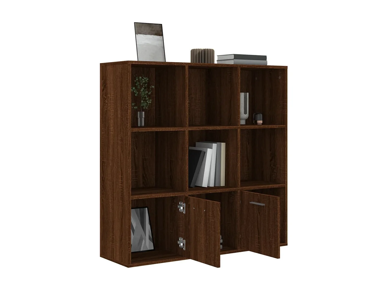 Clonakenny  Armoire à livres Chêne marron 98x30x98 cm