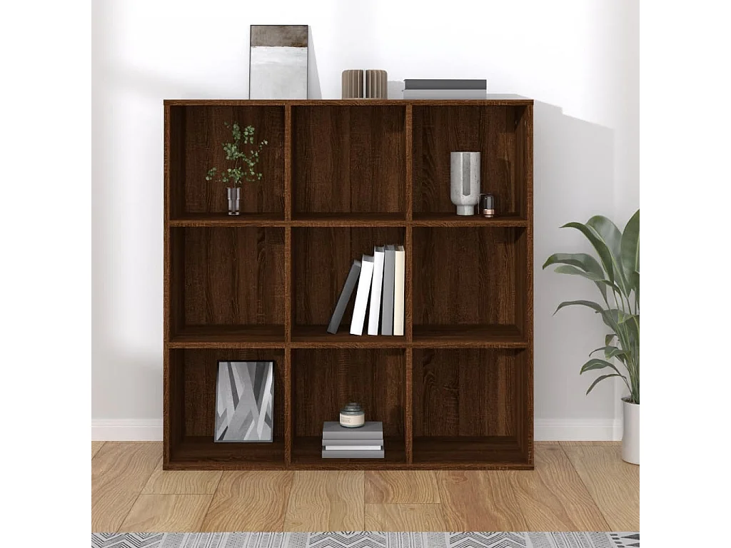 Wakarusa  Armoire à livres chêne marron 98x29x97,5 cm