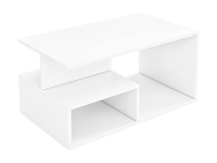 BANK TISCH WEISS KAFFEE MODERN MIT REGAL WOHNZIMMER LOFT GROSS 90 CM