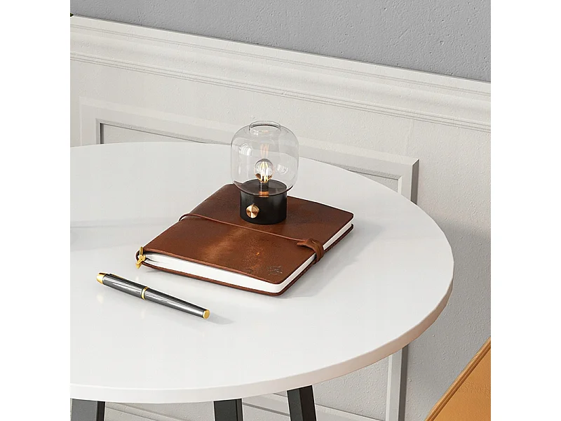 RUNDER COFFEE TABLE INDUSTRIAL LOFT SOFA TABLE WEISS MODERN