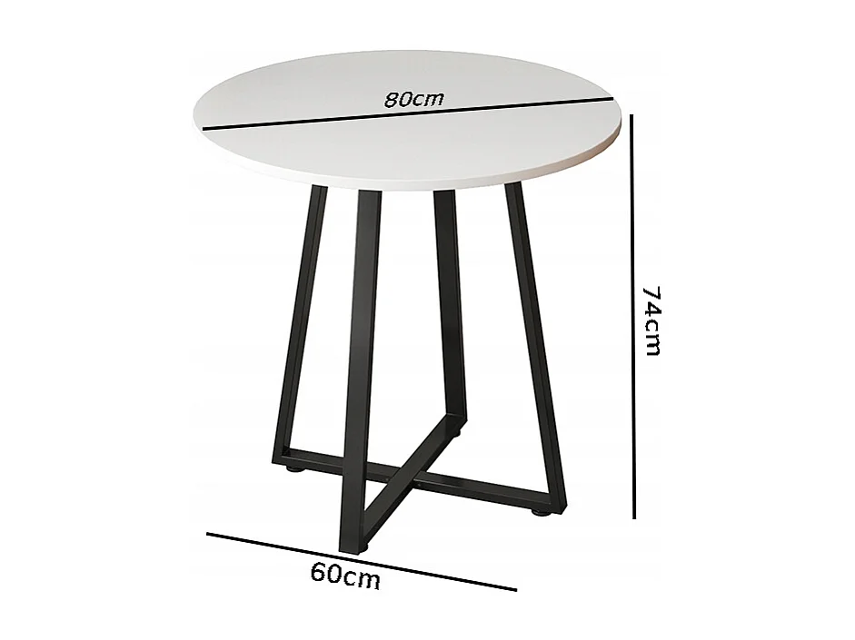 RUNDER COFFEE TABLE INDUSTRIAL LOFT SOFA TABLE WEISS MODERN