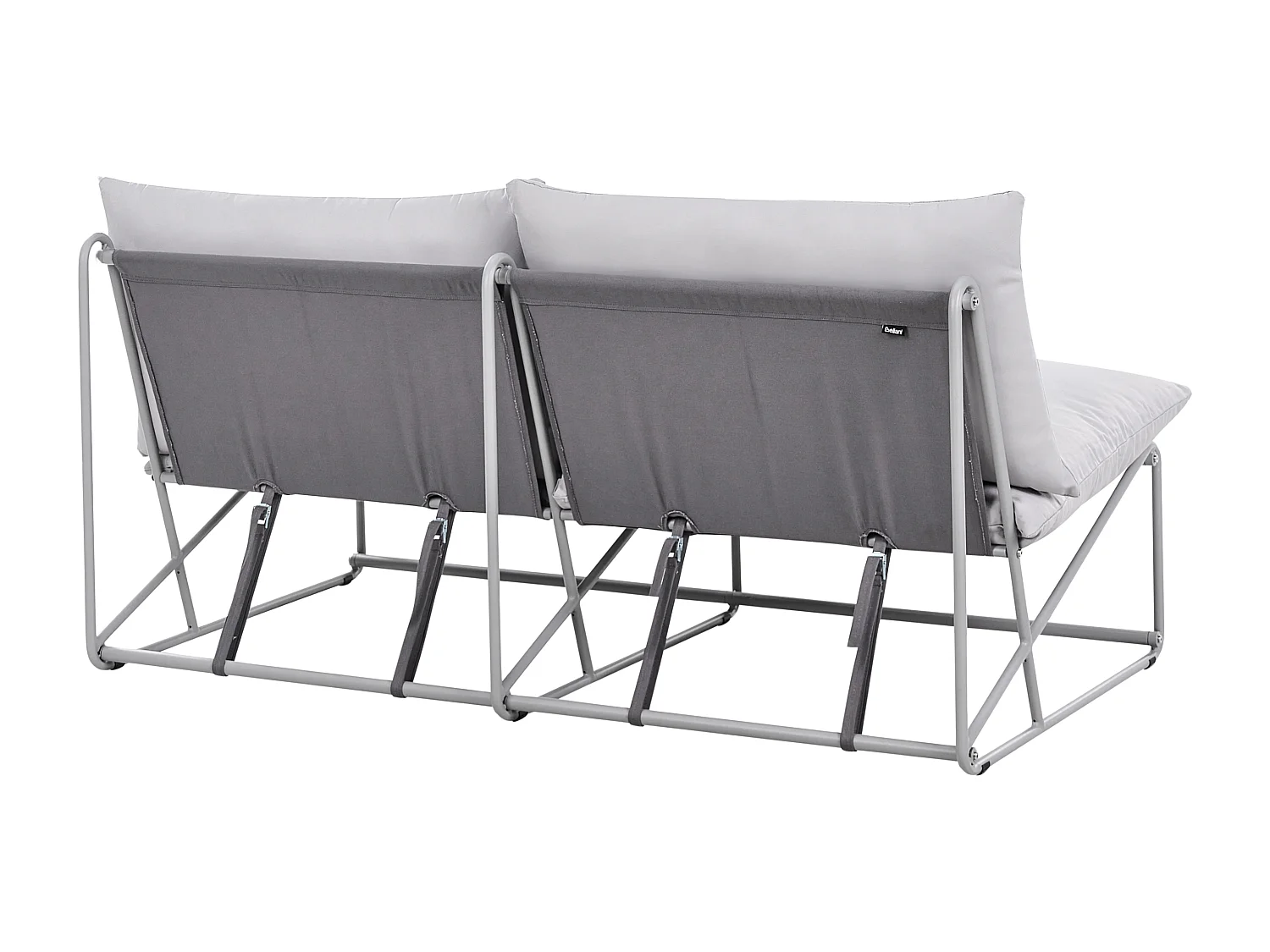 Canapé de jardin 2 places PICO Métal Gris